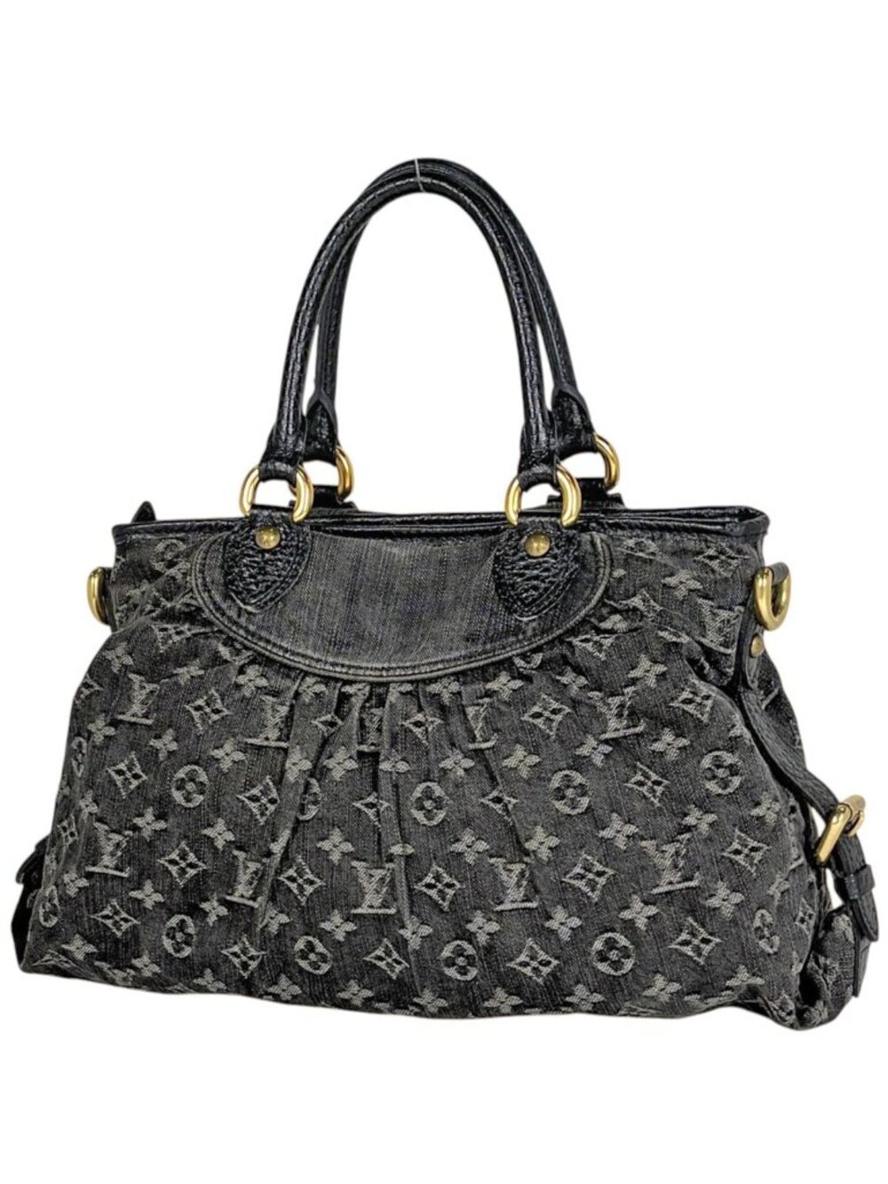 Louis Vuitton Neo Cabby MM Handbag Monogram Denim Noir